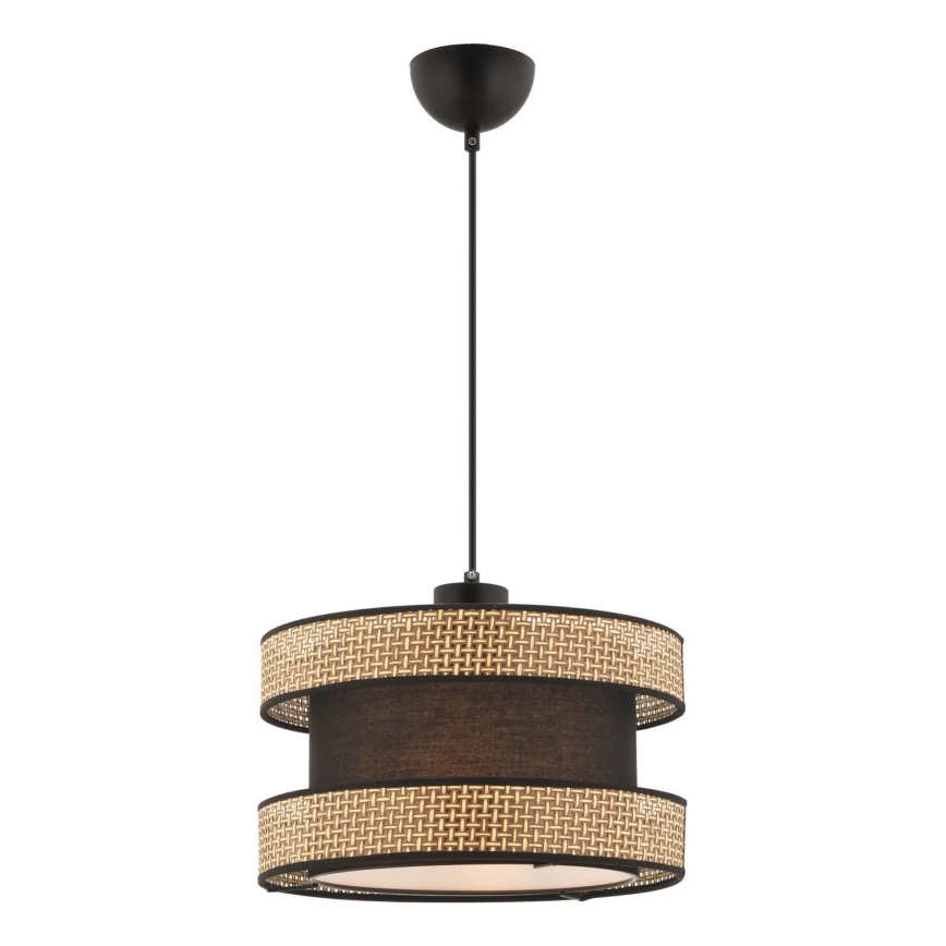 Lámpara colgante HALO 1xE27/60W/230V marrón/beige