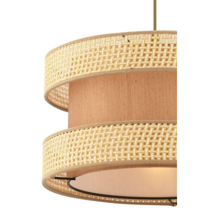 Lámpara colgante HALO 1xE27/60W/230V marrón/beige