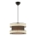 Lámpara colgante HALO 1xE27/60W/230V marrón/crema