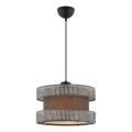 Lámpara colgante HALO 1xE27/60W/230V marrón/gris