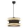 Lámpara colgante HALO 1xE27/60W/230V negra/beige
