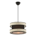 Lámpara colgante HALO 1xE27/60W/230V negro/crema