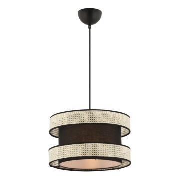 Lámpara colgante HALO 1xE27/60W/230V negro/crema