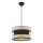 Lámpara colgante HALO 1xE27/60W/230V negro/crema