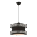 Lámpara colgante HALO 1xE27/60W/230V negro/gris