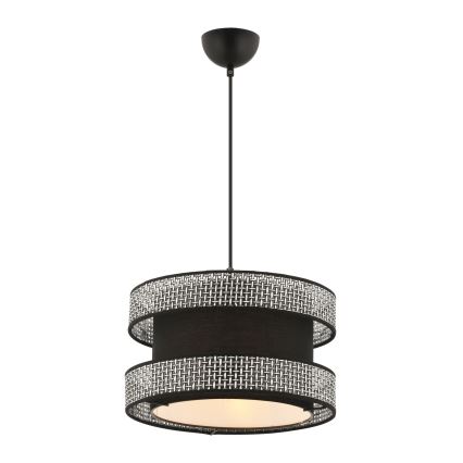 Lámpara colgante HALO 1xE27/60W/230V negro/gris