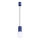 Lámpara colgante HALO 1xG9/8W/230V diá. 12 cm azul