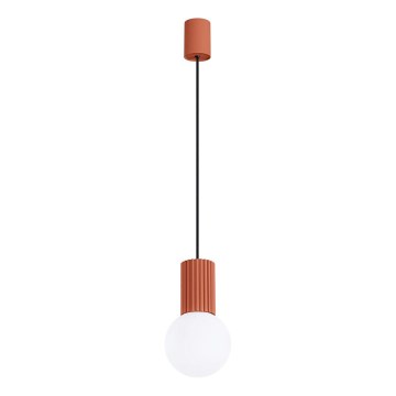 Lámpara colgante HALO 1xG9/8W/230V diá. 12 cm naranja
