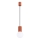 Lámpara colgante HALO 1xG9/8W/230V diá. 12 cm naranja