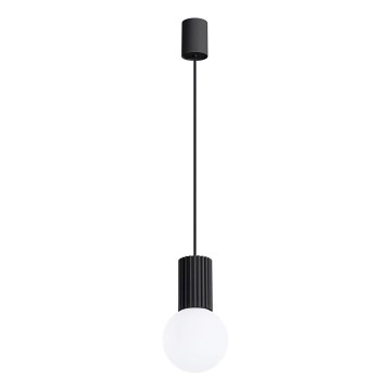 Lámpara colgante HALO 1xG9/8W/230V diá. 12 cm negro
