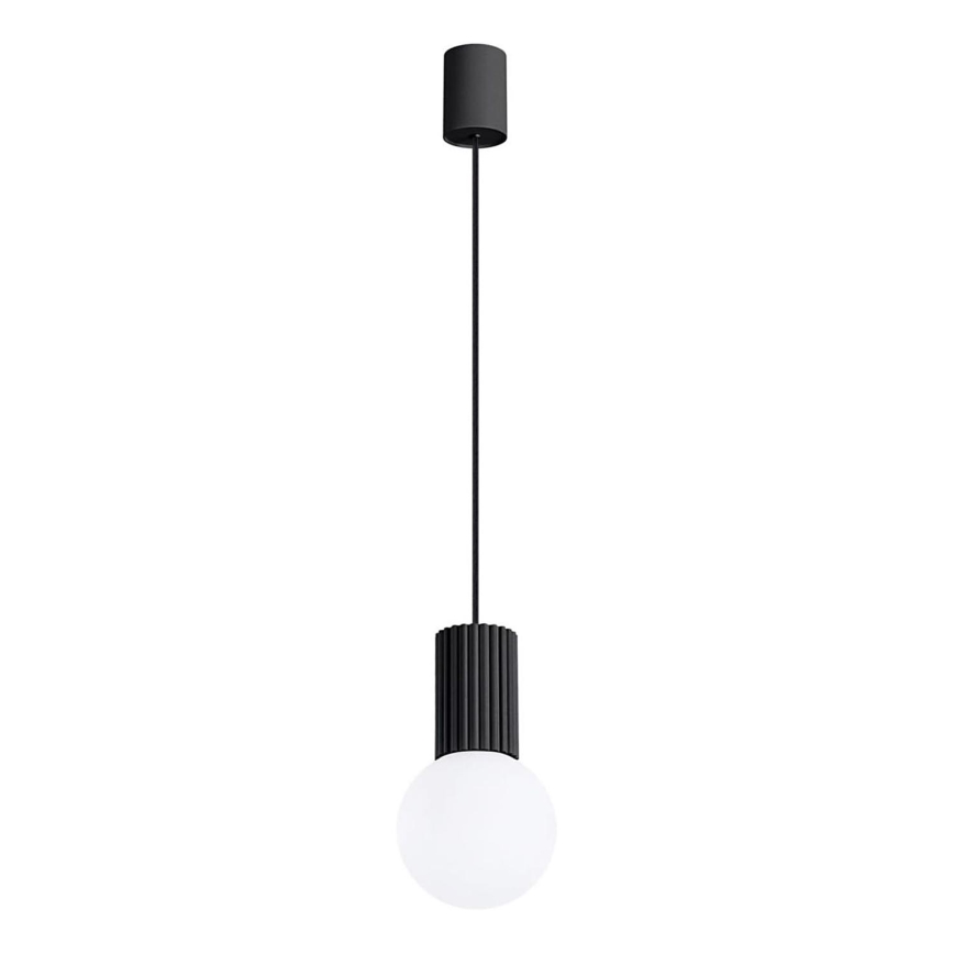Lámpara colgante HALO 1xG9/8W/230V diá. 12 cm negro