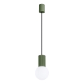 Lámpara colgante HALO 1xG9/8W/230V diá. 12 cm verde