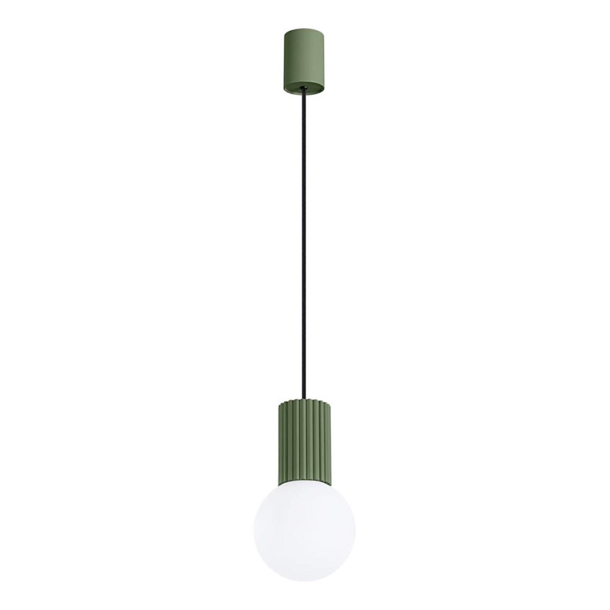 Lámpara colgante HALO 1xG9/8W/230V diá. 12 cm verde