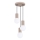 Lámpara colgante HALO 3xG9/8W/230V diá. 25 cm beige