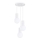 Lámpara colgante HALO 3xG9/8W/230V diá. 25 cm blanco
