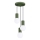 Lámpara colgante HALO 3xG9/8W/230V diá. 25 cm verde