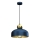 Lámpara colgante HARALD 1xE27/60W/230V azul