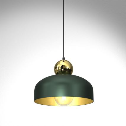 Lámpara colgante HARALD 1xE27/60W/230V verde