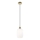Lámpara colgante HARMA 1xE27/15W/230V diá. 14 cm blanco/dorado