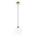 Lámpara colgante HARMA 1xE27/15W/230V diá. 20 cm blanco/dorado