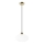 Lámpara colgante HARMA 1xE27/15W/230V diá. 25 cm blanco/dorado