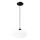 Lámpara colgante HARMA 1xE27/15W/230V diá. 30 cm blanco/negro