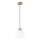 Lámpara colgante HARMONY 1xE27/15W/230V diá. 20 cm blanco/roble