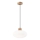 Lámpara colgante HARMONY 1xE27/15W/230V diá. 30 cm blanco/roble
