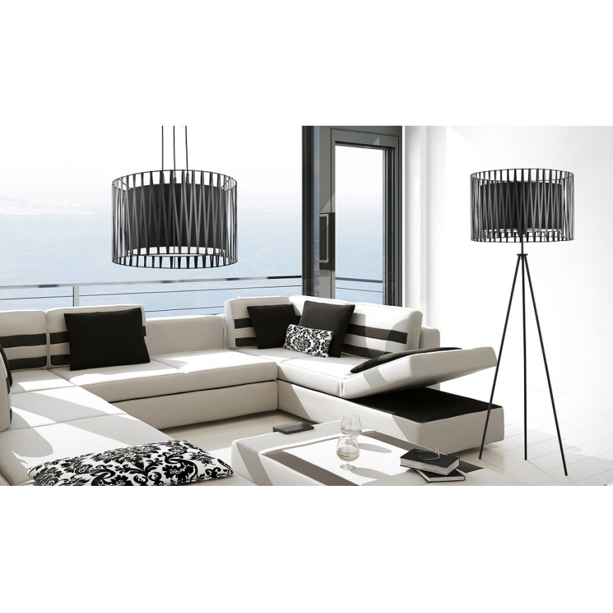 Lámpara colgante HARMONY BLACK 1xE27/60W/230V