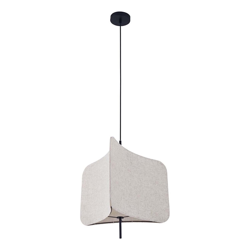 Lámpara colgante HAVANA 1xE27/20W/230V diá. 50 cm beige