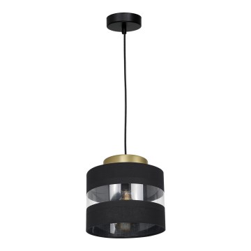 Lámpara colgante HAVARD 1xE27/60W/230V negro/cobre