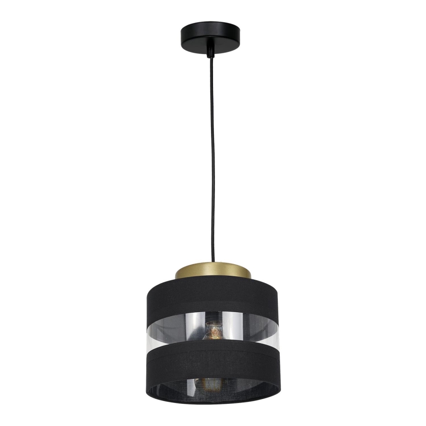 Lámpara colgante HAVARD 1xE27/60W/230V negro/cobre