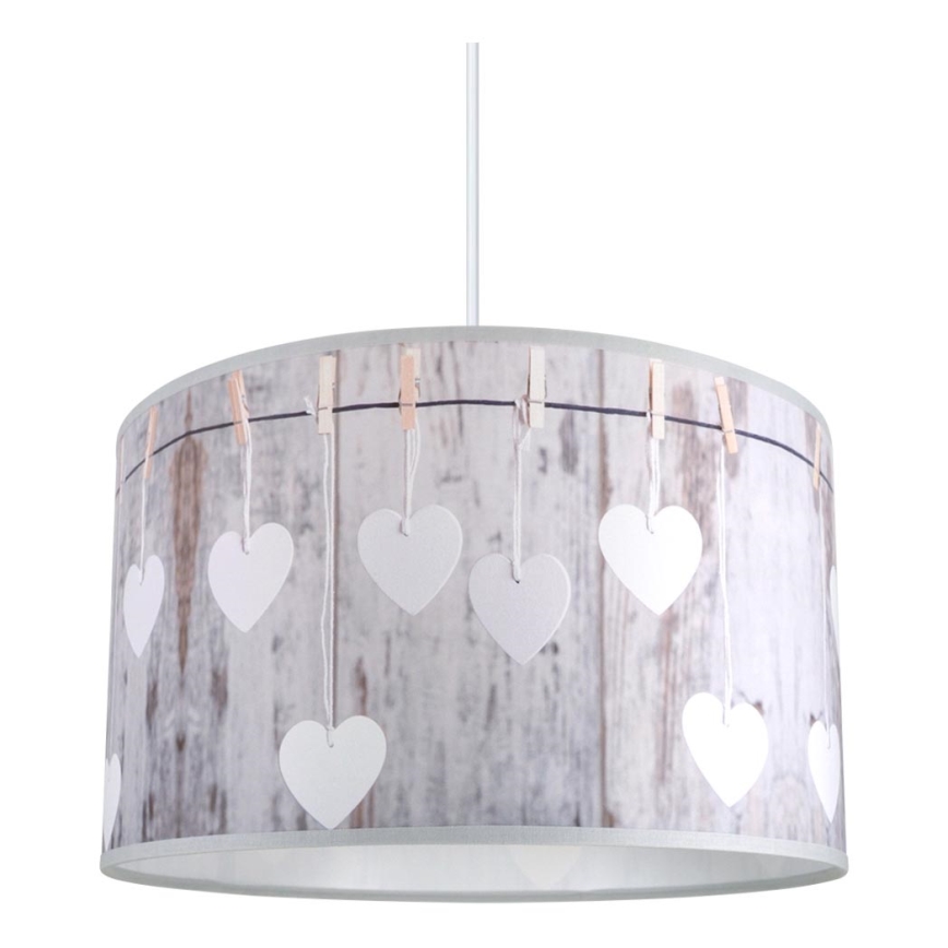 Lámpara colgante HEART 1xE27/60W/230V