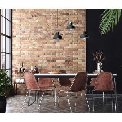 Lámpara colgante HEBE 3xE27/60W/230V negro