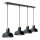 Lámpara colgante HEBE 4xE27/60W/230V negro