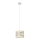 Lámpara colgante HELEN 1xE27/15W/230V diá. 20 cm color crema/dorado