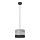 Lámpara colgante HELEN 1xE27/15W/230V diá. 20 cm negro/gris/plata