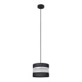 Lámpara colgante HELEN 1xE27/15W/230V diá. 20 cm negro/plata