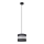 Lámpara colgante HELEN 1xE27/15W/230V diá. 20 cm negro/plata