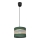Lámpara colgante HELEN 1xE27/15W/230V diá. 20 cm verde/dorado
