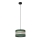 Lámpara colgante HELEN 1xE27/15W/230V diá. 25 cm verde/dorado