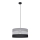 Lámpara colgante HELEN 1xE27/15W/230V diá. 40 cm negro/gris/plata