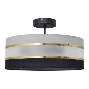 Lámpara colgante HELEN 3xE27/15W/230V negro/gris/dorado