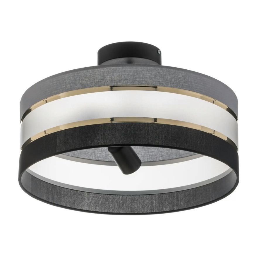 Lámpara colgante HELEN 3xE27/15W/230V negro/gris/dorado