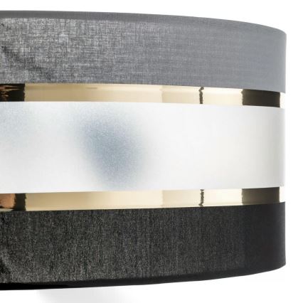 Lámpara colgante HELEN 3xE27/15W/230V negro/gris/dorado