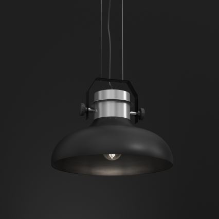 Lámpara colgante HELSING 1xE27/60W/230V cromo mate