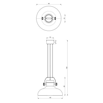 Lámpara colgante HELSING 1xE27/60W/230V cromo mate