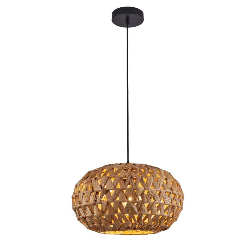 Lámpara colgante HOSHI 1xE27/20W/230V diá. 38 cm Cáñamo