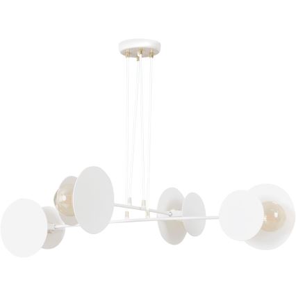 Lámpara colgante IDEA 4xE27/15W/230V blanco
