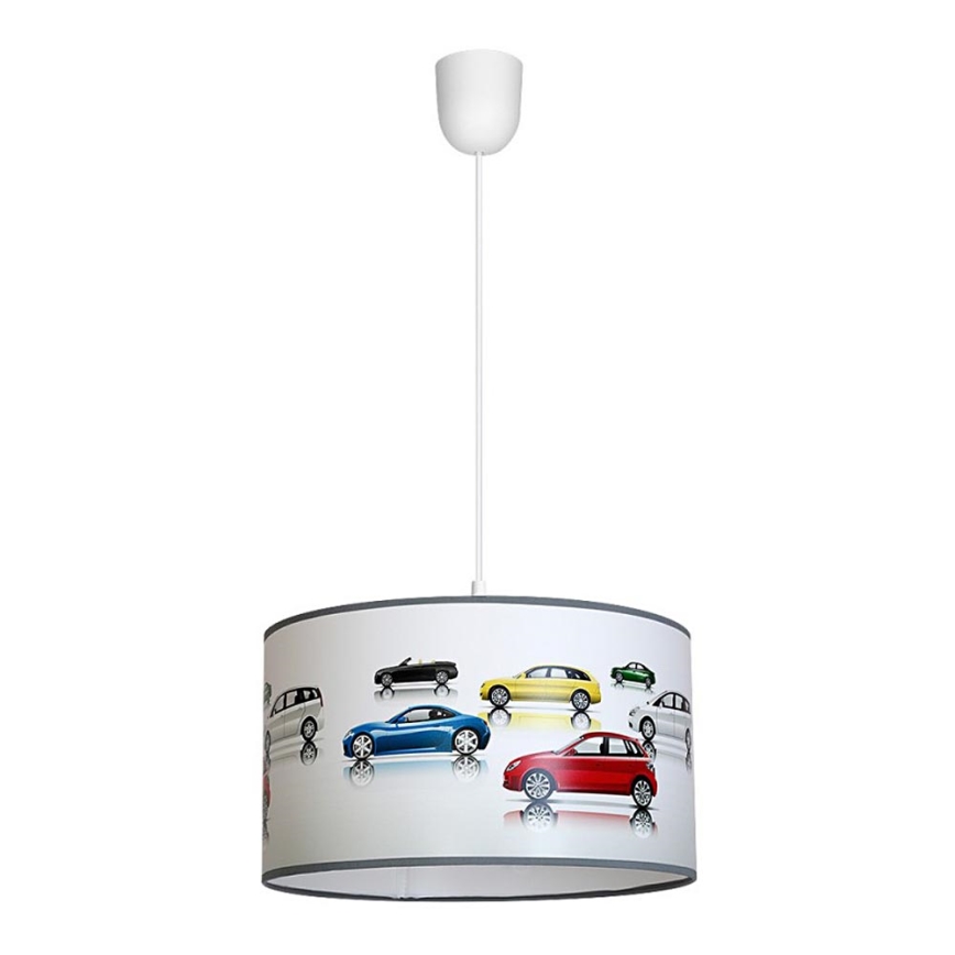 Lámpara colgante infantil AUTA 1xE27/60W/230V